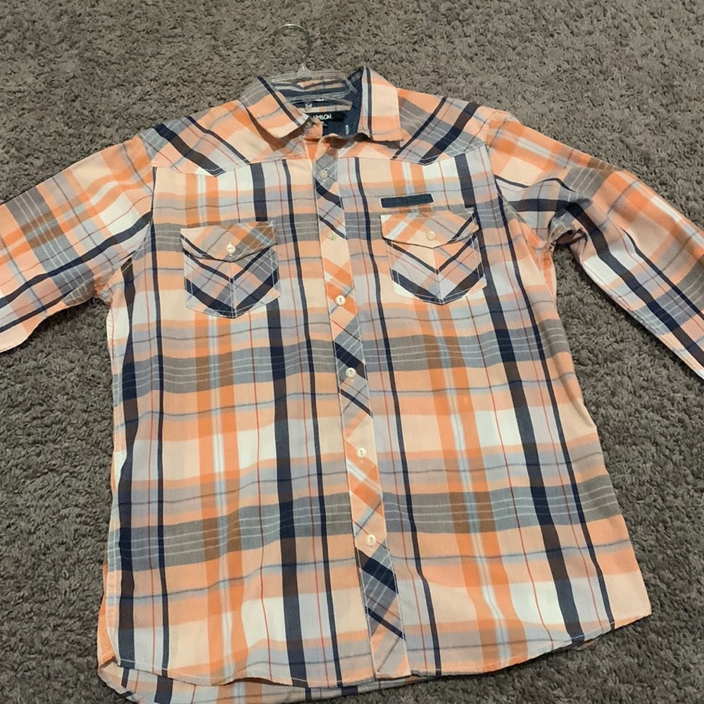 Orange/Blue dress shirt